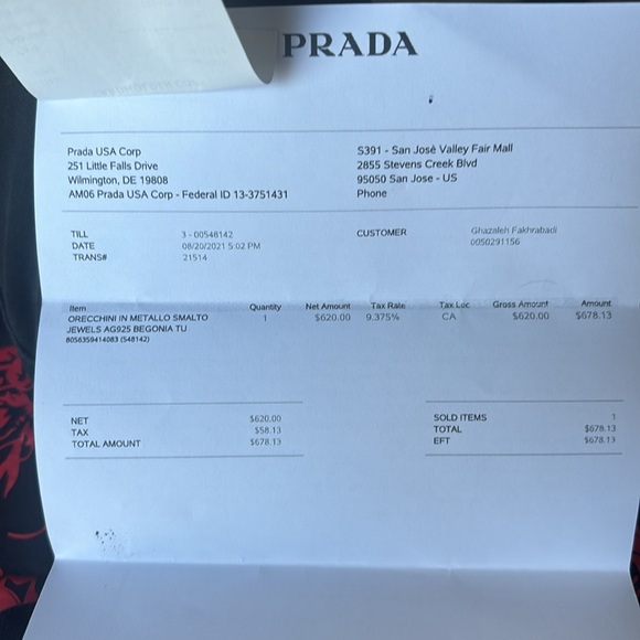 Prada Symbole Earrings - Picture 10 of 10